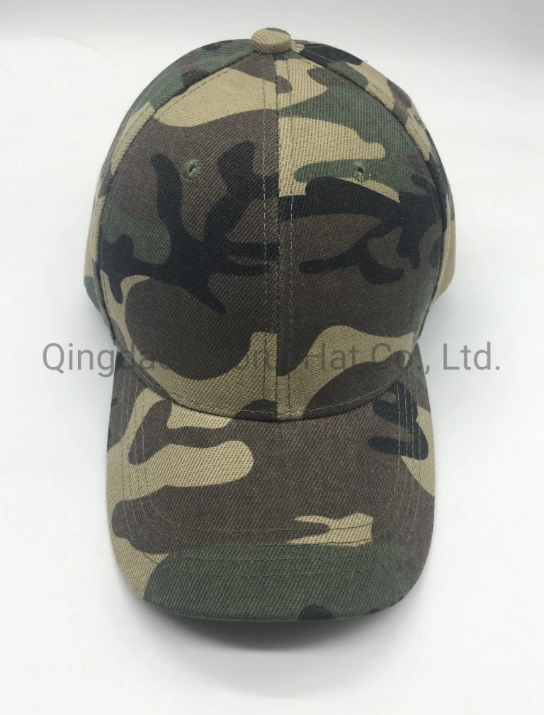 100% Polyester Camouflage Baseball Caps Blank Hats