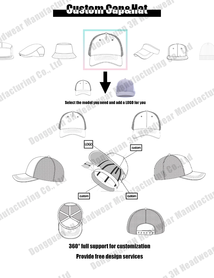 3hcap High Quality Fashion Plain Fitted Baseball Gorras Custom Blank Flex Fit Caps Hats