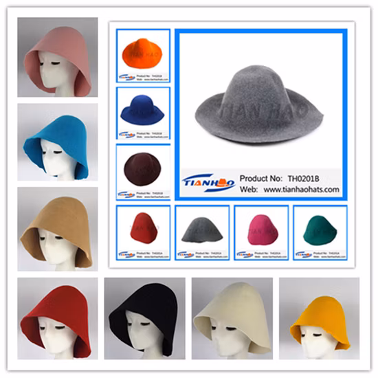Wholesale High Quality Plain Dyed Wool Felt Hat Body for Felt Hat