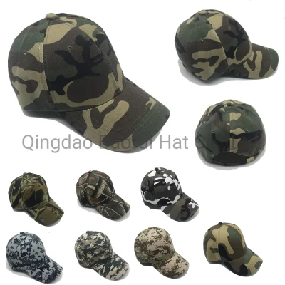 100% Polyester Camouflage Baseball Caps Blank Hats
