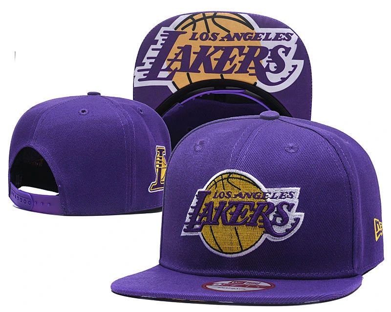 Wholesale Los Angeles Lakers Official Team New-Era Embroidery Basketball Snapback Baseball Cap Hat
