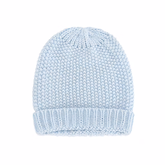Plain Color Cotton Unisex Winter Knitted Beanie Hats