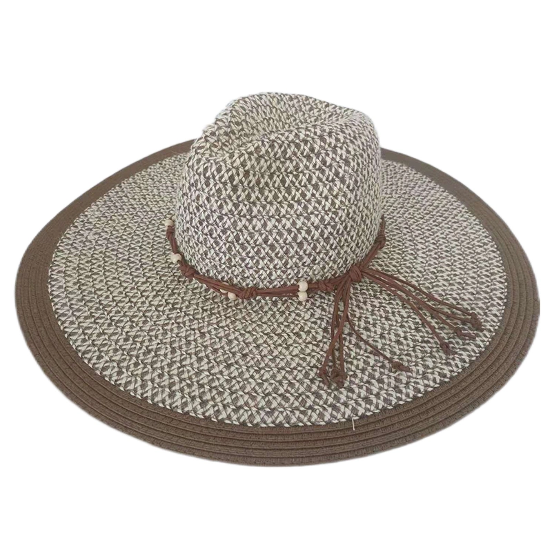 Fashion Hats Women Lady Multi Mixed Braid Floppy Paper Summer Hat Wholesale Straw Hat for Travel