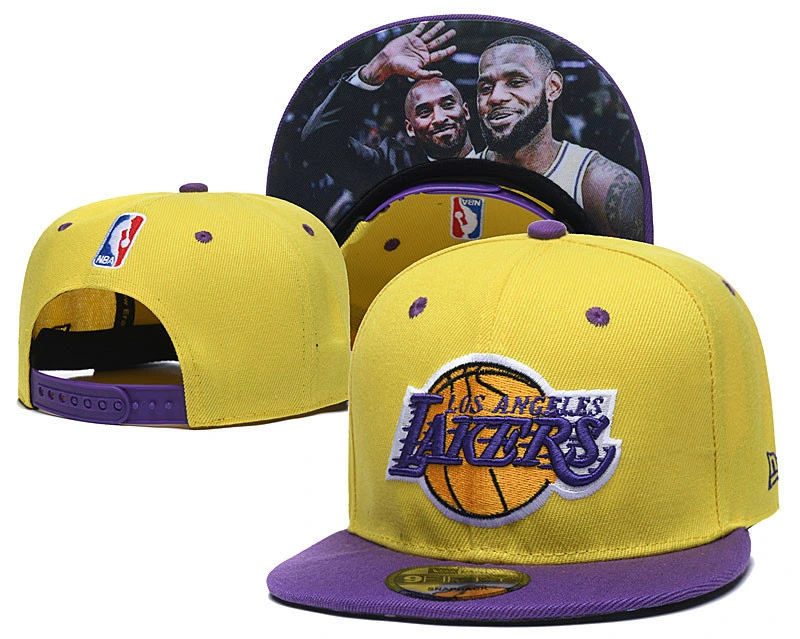 Wholesale Los Angeles Lakers Official Team New-Era Embroidery Basketball Snapback Baseball Cap Hat