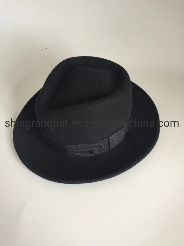 100% Wool Wide Brim Fedora Felt Panama Hat for Women