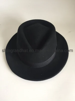 100% Wool Wide Brim Fedora Felt Panama Hat for Women